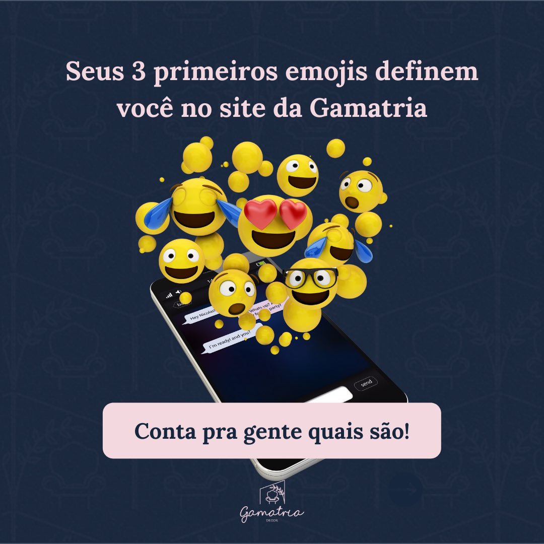 Gamatriadecor's tweet photo. Xiiiiii, viu esse post vai ter que comentar seus 3 primeiros emojis….

#gama #interagirnoinstagram https://t.co/EG1FyrUSOk