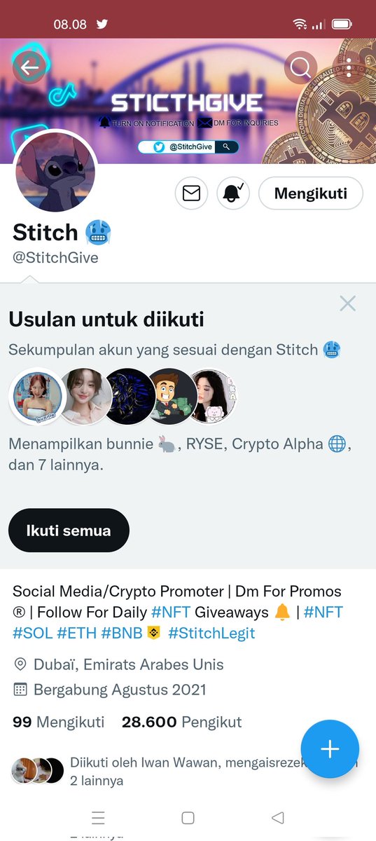 AryoAgus4's tweet photo. @StitchGive Done https://t.co/OQ6qhg3VLW