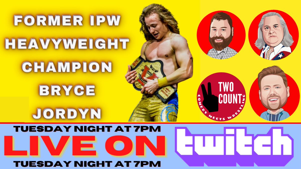 2countshow's tweet image. Former IPW Champion @BryceJordyn24 joins @BigAce4Life @TomChillstrom @JRComedy tomorrow night at 7pm Central! @IPWpro @MADHOUSESLAMS #indywrestling #professionalwrestler #wrestling #WrestlingCommunity