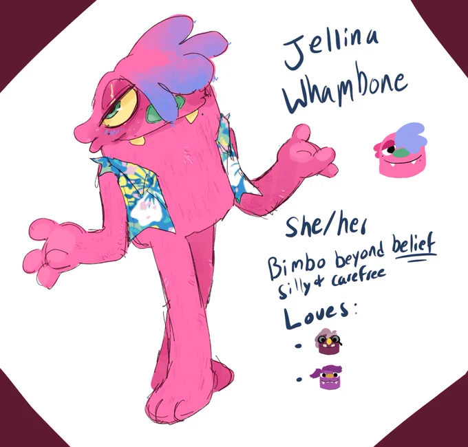 replaying bugshnax and remembering my fruity little grumpus oc 