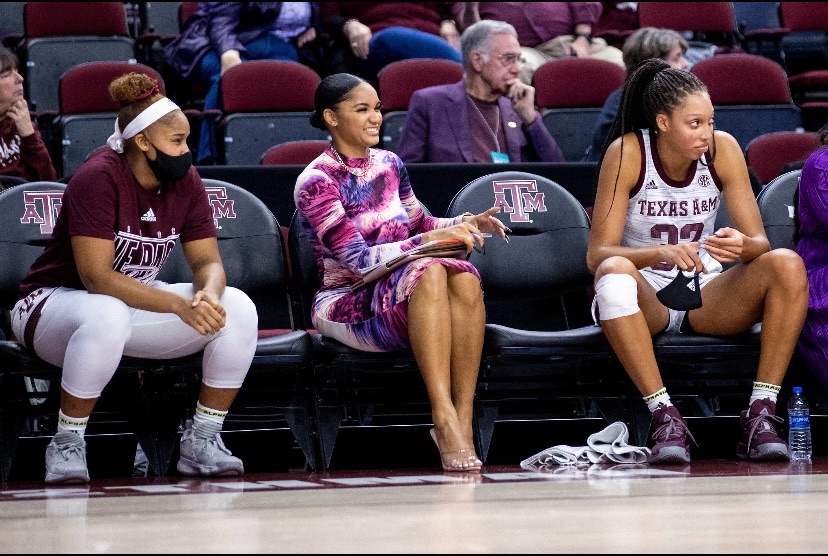 Sydney Carter coaches at A&M