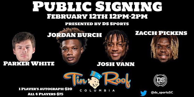 Y’all come out to Tin Roof February 12th from 12-2!