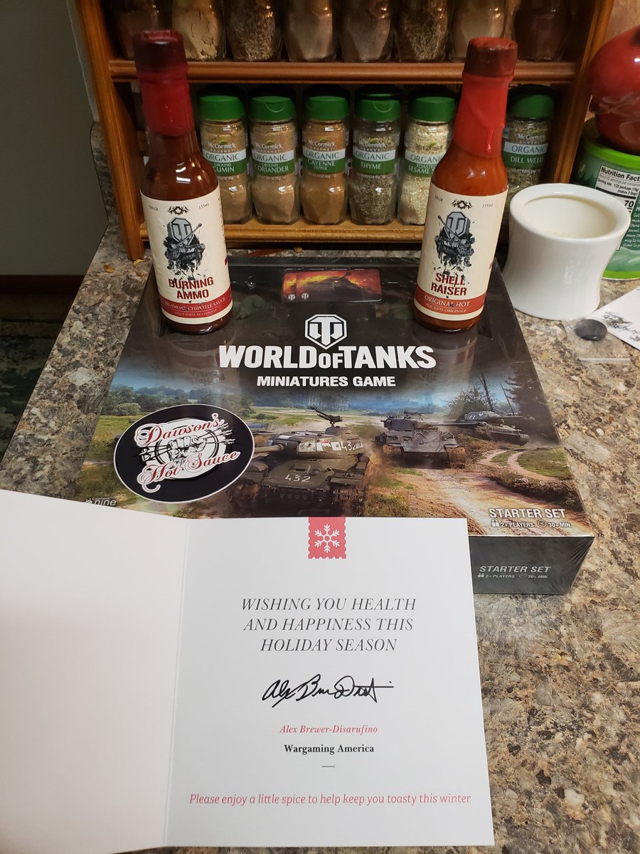 aabicus's tweet image. I've recieved some unusual presents in my day, but gaming-branded hot sauce is definitely a new one. Tank you very much #WorldOfTanks!