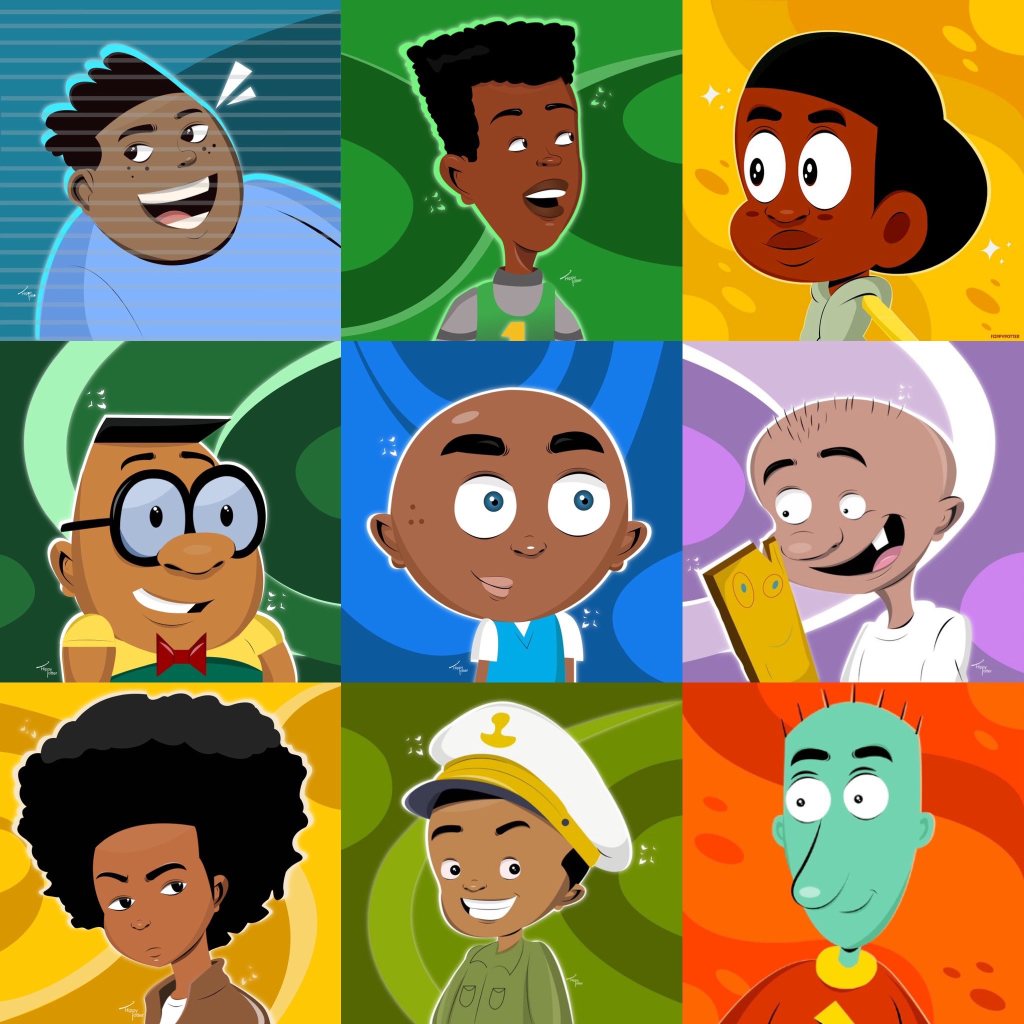 black boy cartoon characters