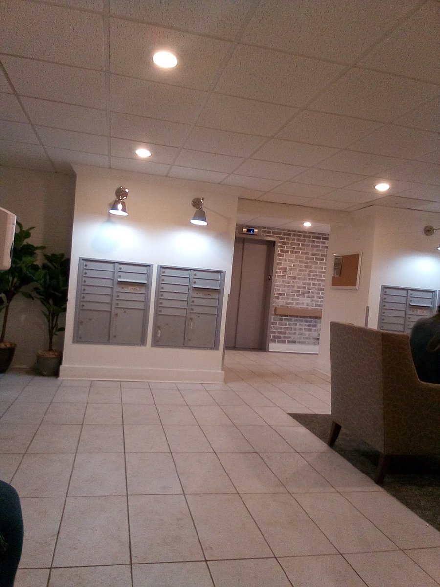 Sitting in the lobby.......