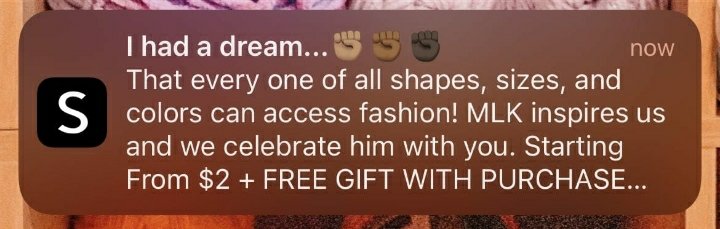 BlueBardsCastle's tweet photo. Hahaha...hahahahaha

Bahahahahahahahahahahaahahahahahahahaha

MLK Jr. was assassinated by the United States government so that you could get a $5 shirt with designs stolen from an artist just trying to get by. 

Weird dream Shein https://t.co/5BRkVY3w1j