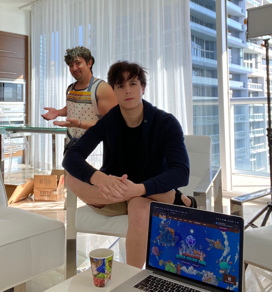 cagyjan1's tweet photo. So @Jihoz_Axie came over my house today.

He gave me a lot of @AxieInfinity  information.
 
🤫Leaks
$ron WILL PAMP!
$AXS WILL MOON!
$SLP WILL BURN! https://t.co/pff0rzYzv5