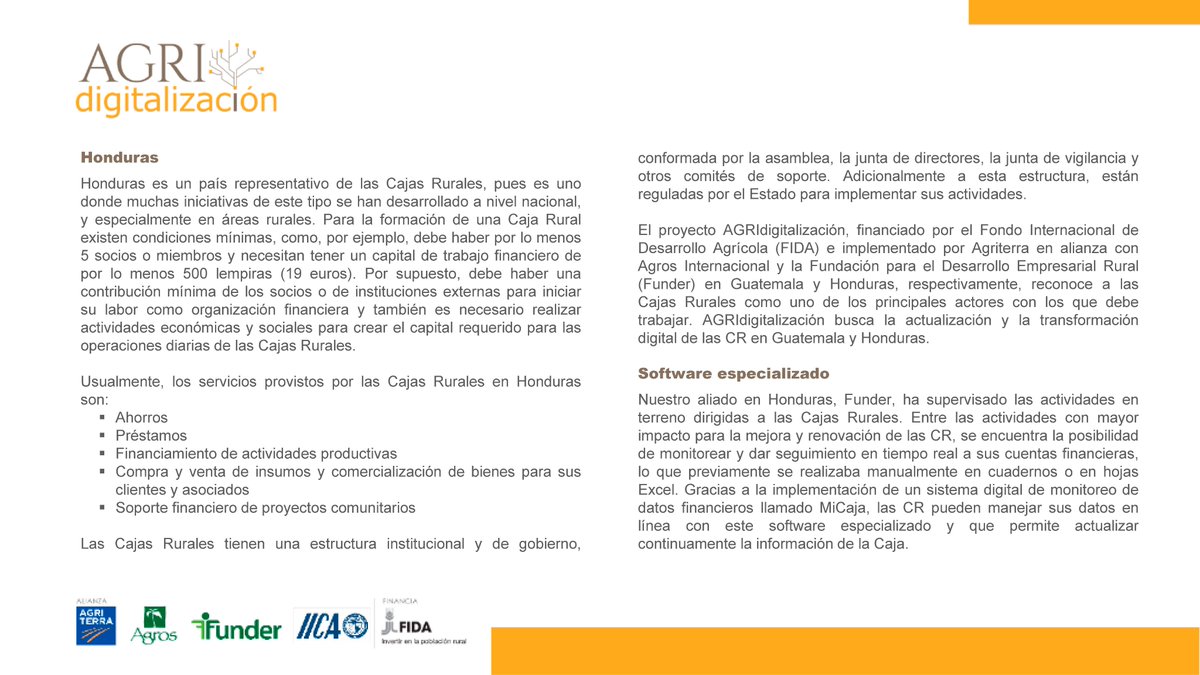 AgriterraLAC's tweet photo. Nuestra asesora @abazoberry comparte la experiencia de #digitalización de #CajasRurales en #Honduras con #MiCaja, app que se presentará en lanzamiento de @D4Ag_ Inscríbase para conocer #solucionesdigitales que están revolucionando la #agricultura en #LAC https://t.co/ncqouNHf0Y https://t.co/mllPQpeoPe