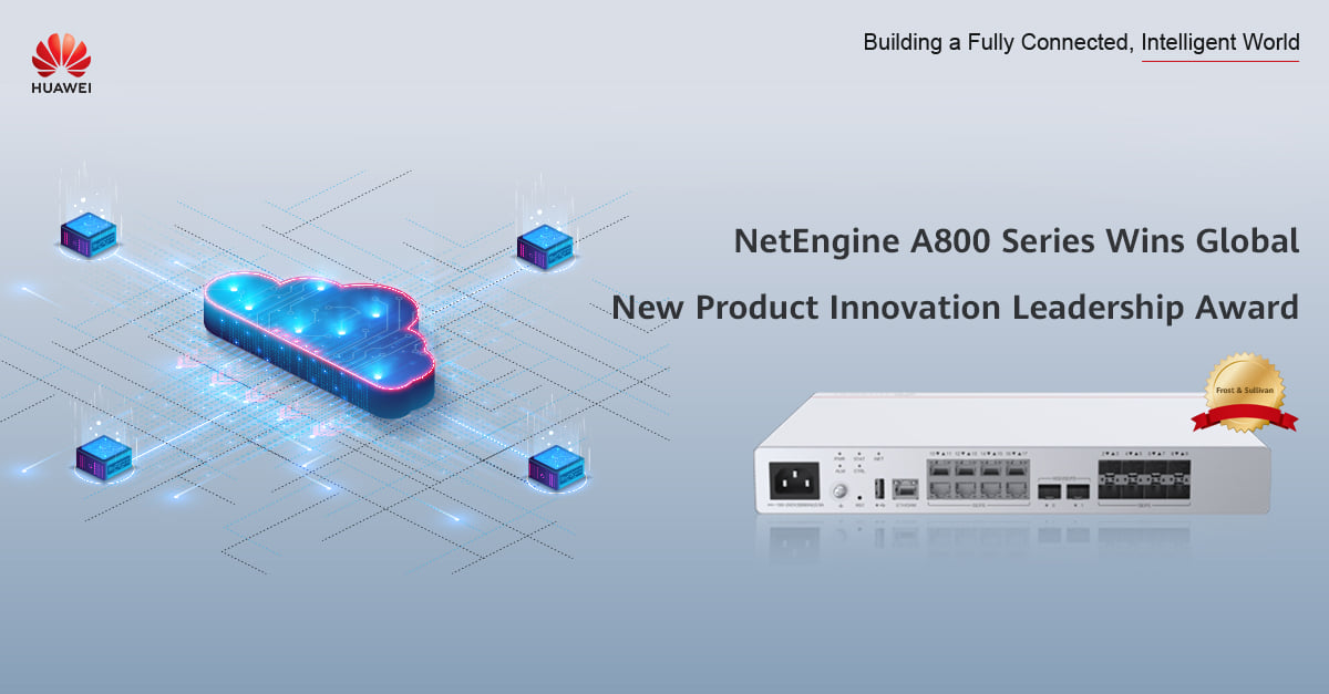 Frost &amp; Sullivan mempersembahkan seri NetEngine A800 #Huawei sebagai “2021 Global New Product Innovation Leadership Award” untuk kontribusi akselerasi transformasi digital diberbagai industry serta dapat menurunkan biaya yang relevan. tinyurl.com/73u945s5