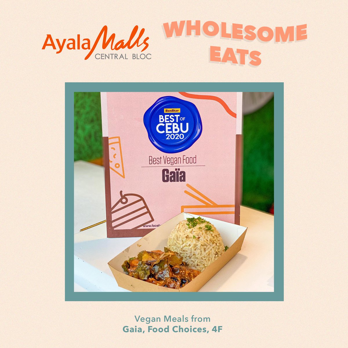 centralbloc's tweet photo. Get healthy plates, sandwiches and takeaways at these stores offering wholesome eats at Ayala Malls Central Bloc! 
#AyalaMallsCentralBloc #WonderFurther #WellnessWednesday https://t.co/6v5otxkWNT