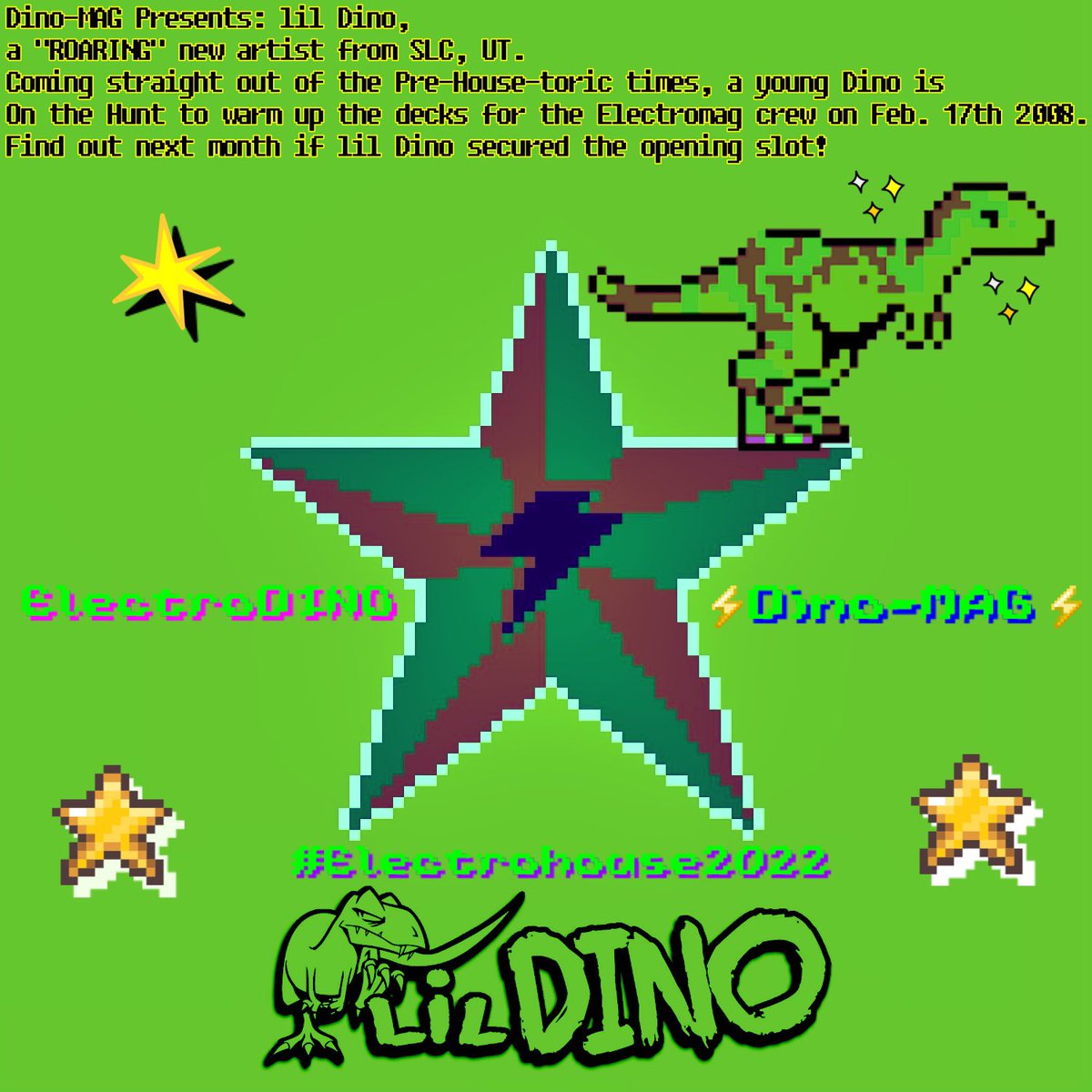 ItslilDino's tweet photo. โComing straight from the Pre-House-toric times, a young Dino is on the hunt to warm up the decks for the Electromag crew on Feb. 17th, 2008โ
FRIENDS I NEED YOUR SUPPORT!!
GET DINO TO SKY SLC FEB. 17TH!!
#DINOMAG #ELECTROMAG #ELECTROHOUSE2022
@V2Presents
@ihavenomanas https://t.co/HklDJmKhsT