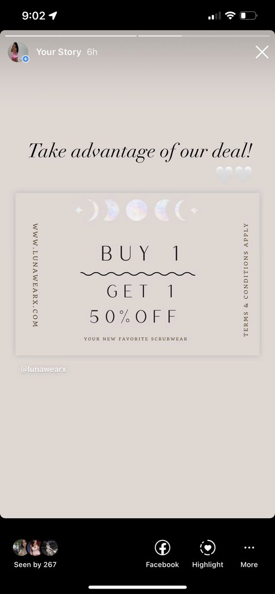 Buy one, get one 50% off! Sweaters and scrubs available lunawearx.com 🤍