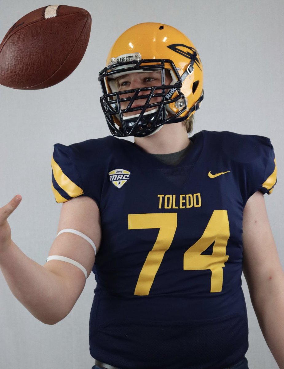 After an amazing phone call with <a href="/coachhallett/">Mike Hallett</a> I am excited to say that I have received a scholarship offer to play football from the University of Toledo. Beyond excited to be given the opportunity to be a part of this great program! @RickyCicconeUT <a href="/CoachCandle/">Jason Candle</a> <a href="/LetsMeetAtTheQB/">Coach Kool</a>
