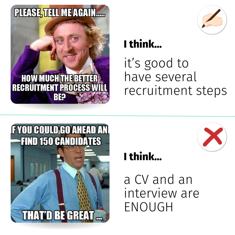 Counterhire's tweet photo. Of course, recruiters need to see you in different environments to make a decision. 🧑‍💻

🖐 However, going through 5 recruitment steps is exhausting!

Which side are you on? 💭

#Counter #Hiring #RecruitingProcess #Recruitment #OfferLetters #Interviewing #CV #JobSearch #Resume https://t.co/a47dpq1r9w