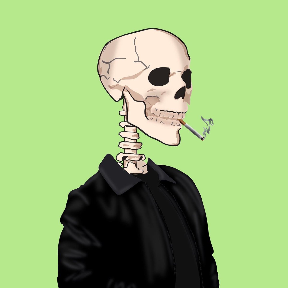 BoredSkeletonYC's tweet photo. #nft #NFTartist #opensea #cryptoart #OpenSeaNFT #nonfungible #polygonNFT #NFTCollection #boredskeletonYC https://t.co/jpsGu1UURg