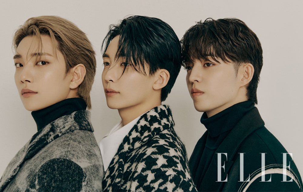 SEVENTEEN's '95 line S.coups, Jeonghan and Joshua graced over ELLE