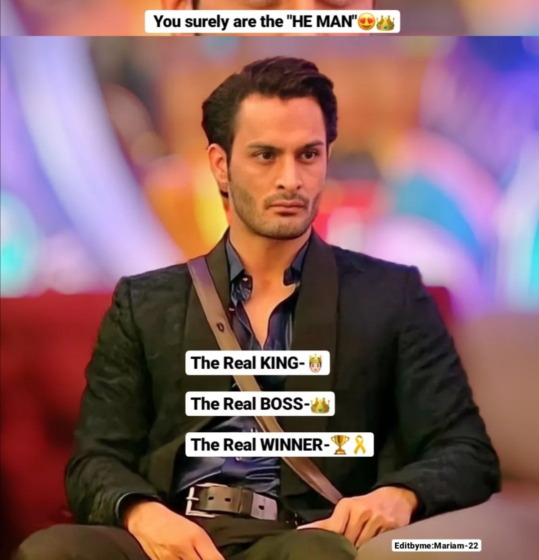 Memariam22's tweet photo. @realumarriaz SK didn't say this to U but who cares!?He didn't even let you talk so we couldn't expect this from him' but to us you surely are the only m one to whom this title goes on the "HE MAN" of the BB15 house!❤️👑🤴🏻
#UmarArmy  
#UmarRiaz 
PUBLIC WINNER UMAR RIAZ
JANTA DEMANDS UMAR RIAZ https://t.co/nhjjY3UqJ8