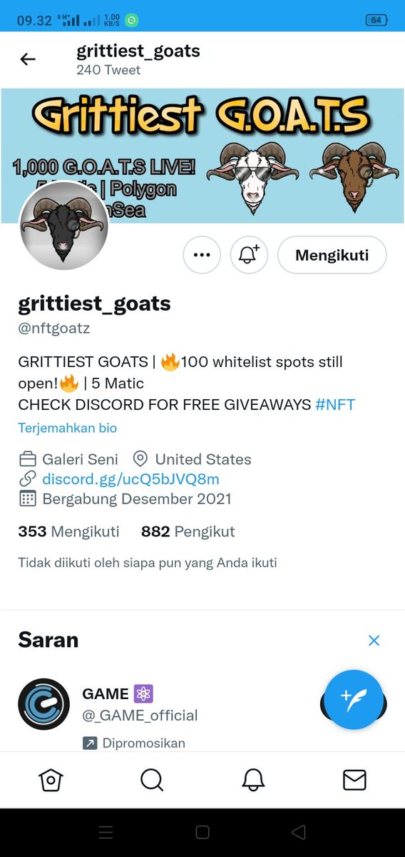 neng_aryn's tweet photo. @taegiveaway @nftgoatz Done https://t.co/02wh7rXKUm