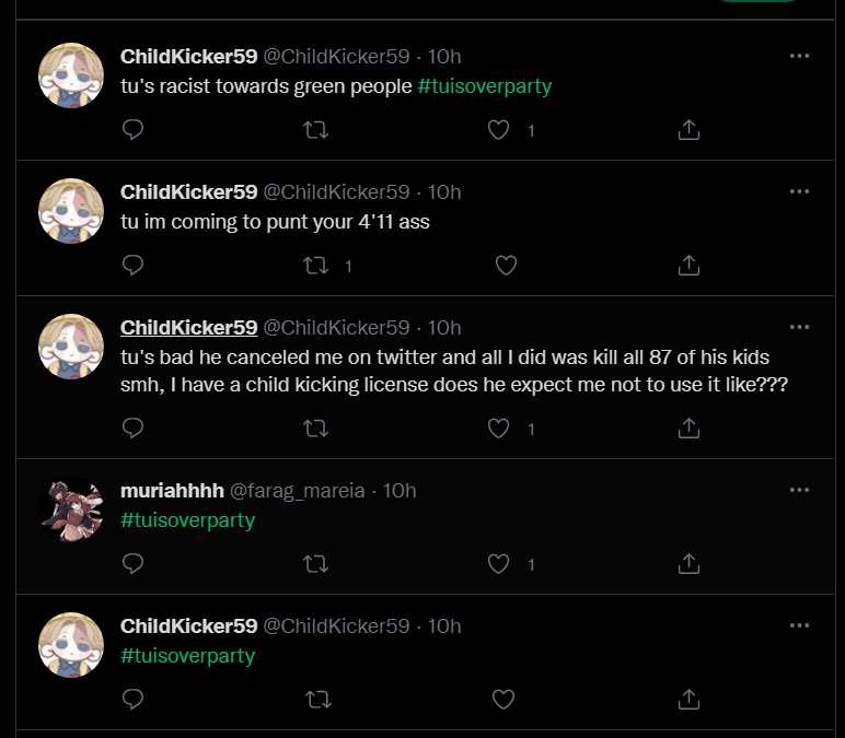 NotTu42425924's tweet photo. I CANT BELIEVE THIS THEYRE TRYING TO GATEKEEP GASLIGHT GIRLBOSS ME 
I ONLY SAID 1 SLUR TOWARDS GREEN PEOPLE SMH https://t.co/iXQjeTyUyn