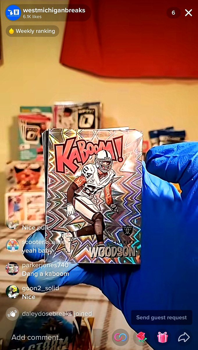 PlaylineDFSGuy1's tweet photo. PULLED A #KABOOM TONIGHT FOR A BUYER ON TIK TOK 💥💥💥
#Absolute #Kaboom #NFL #TikTok https://t.co/scnl8SPh3R