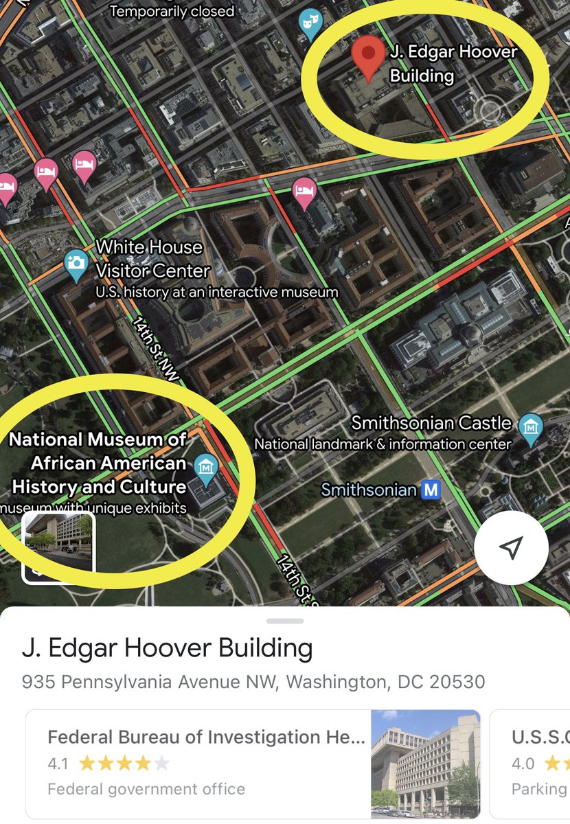 AustinAlfredson's tweet photo. The fact @FBI Headquarters, just blocks from the new @NMAAHC, is STILL dedicated to the person responsible for an effort to “neutralize” MLK Jr. and the Civil Rights movement is a national disgrace that needs to change. https://t.co/Oxl0p2JHVh