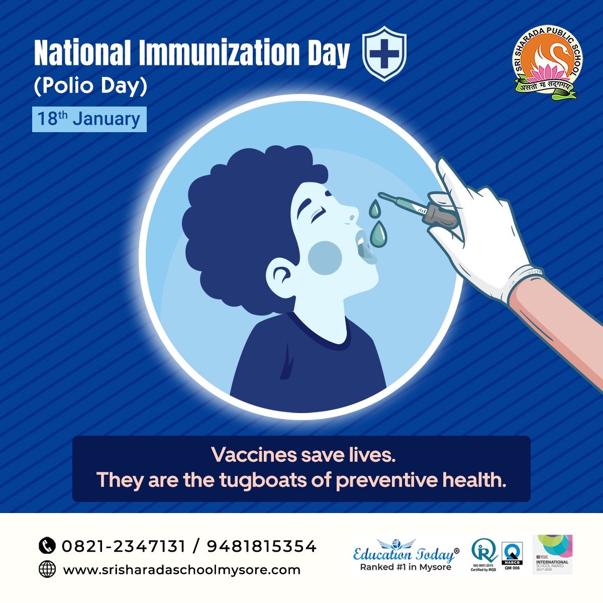 ManjuSrivatsa77's tweet photo. #NationalImmunizationDay2022 @sri_sharada @vatsa0729 https://t.co/qGYTOI7cuC
