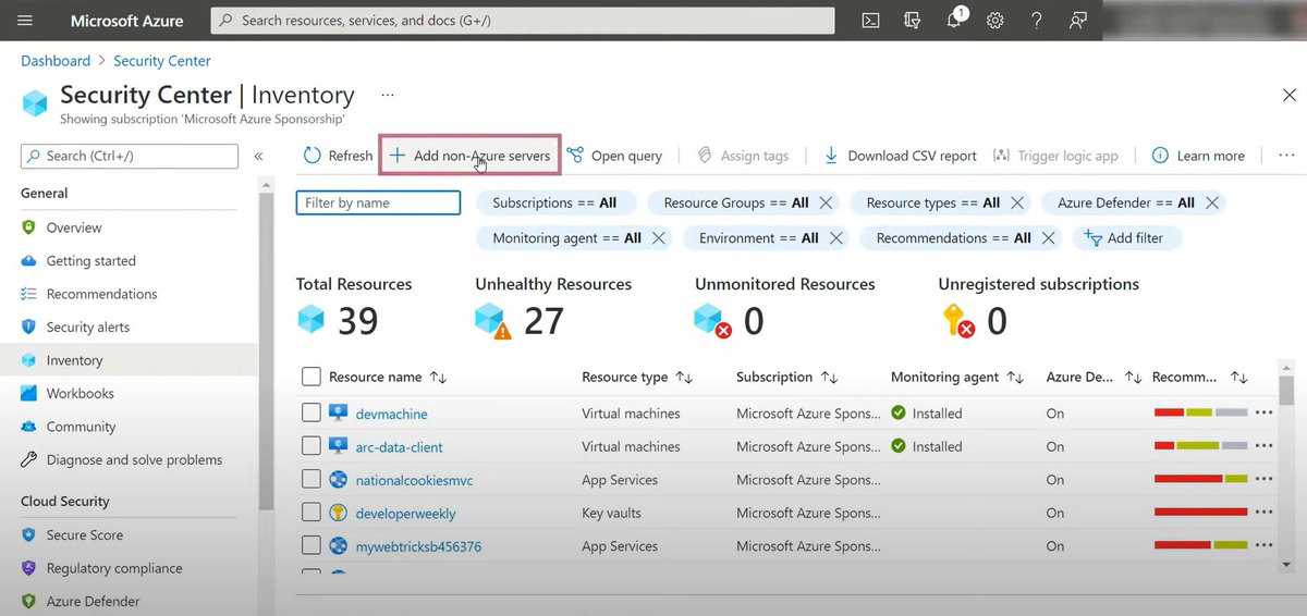 AzureSupport's tweet photo. Protect your hybrid cloud workloads with #AzureDefender. Learn how in this episode of #AzureTipsAndTricks: https://t.co/w5Xis9jGik https://t.co/4wHzLIEqhB