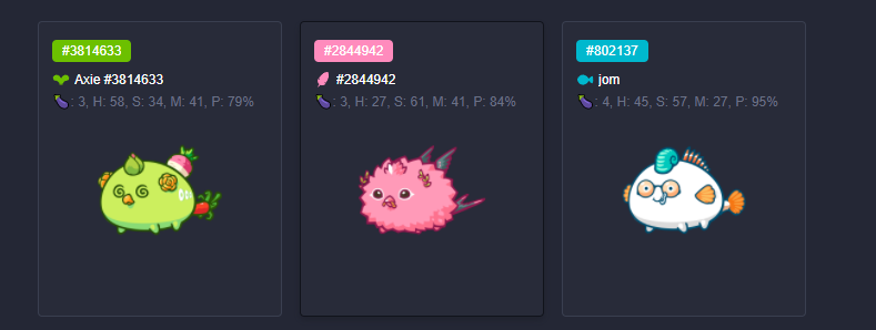 Gregorio_NFT's tweet image. Hiring Scholar!

Do you have experience? Can you earn 75 SLP daily with this team? 

Comment below and we will start interviewing those who stand out. Thanks!

#Axie #AxieScholar #EnergyCalculator