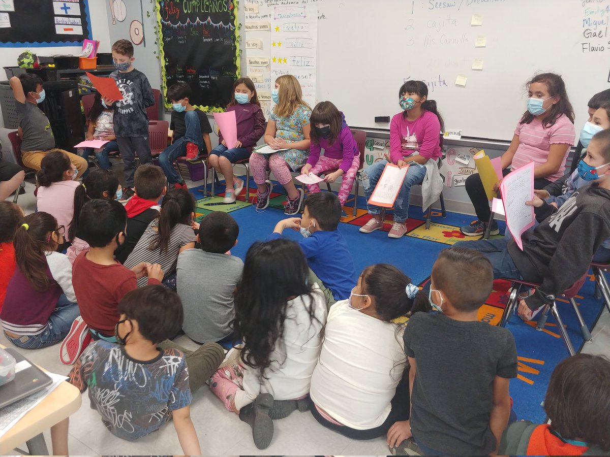 Margaret S Carrillo (@mscarrilloabs) on Twitter photo 1st grade getting a visit from some authors.
Ms.Flores class enjoyed listening to fairytales written by Ms. Gallegos 3rd grade class <a href="/floresbilingue/">Thelma Flores</a> <a href="/PaulaG0305/">Paula Gallegos</a> 1st grade getting a visit from some authors.
Ms.Flores class enjoyed listening to fairytales written by Ms. Gallegos 3rd grade class <a href="/floresbilingue/">Thelma Flores</a> <a href="/PaulaG0305/">Paula Gallegos</a>
