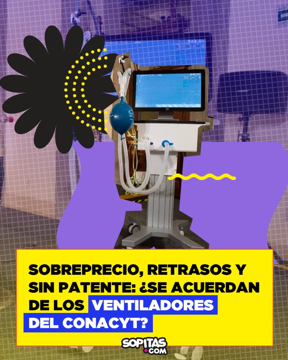 sopitas's tweet photo. ¡Por un demonio! Seguro que recuerdan los ventiladores Ehécatl 4T Y Gätsi, mismos que el CONACYT fabricó para evitar que México comprara ventiladores a sobreprecio. 

Bueno, pues todo salió al revés. 😩😒  

Te contamos las irregularidades 👉 https://t.co/y57csqcxJm https://t.co/WWn0eUJNaF