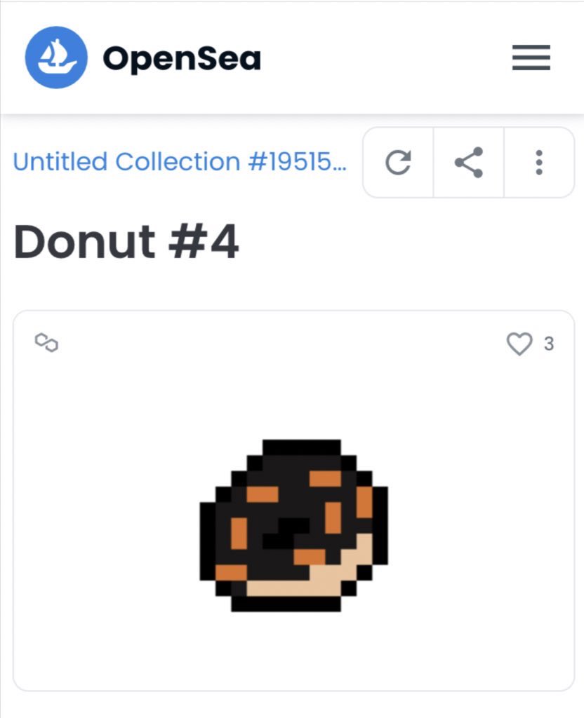 PeiMin19's tweet photo. @cryptoBILLnfts Delicious donut 0.05 eth https://t.co/UMpYTCSy8w