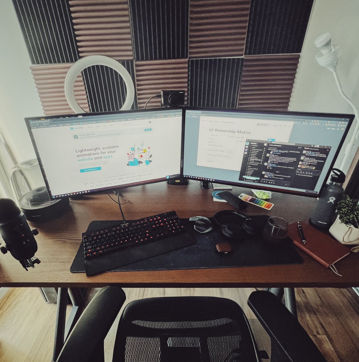 My dream workstation is almost done. Thank you for helping everyone on the team be their most productive at home <a href="/LottieFiles/">LottieFiles</a>