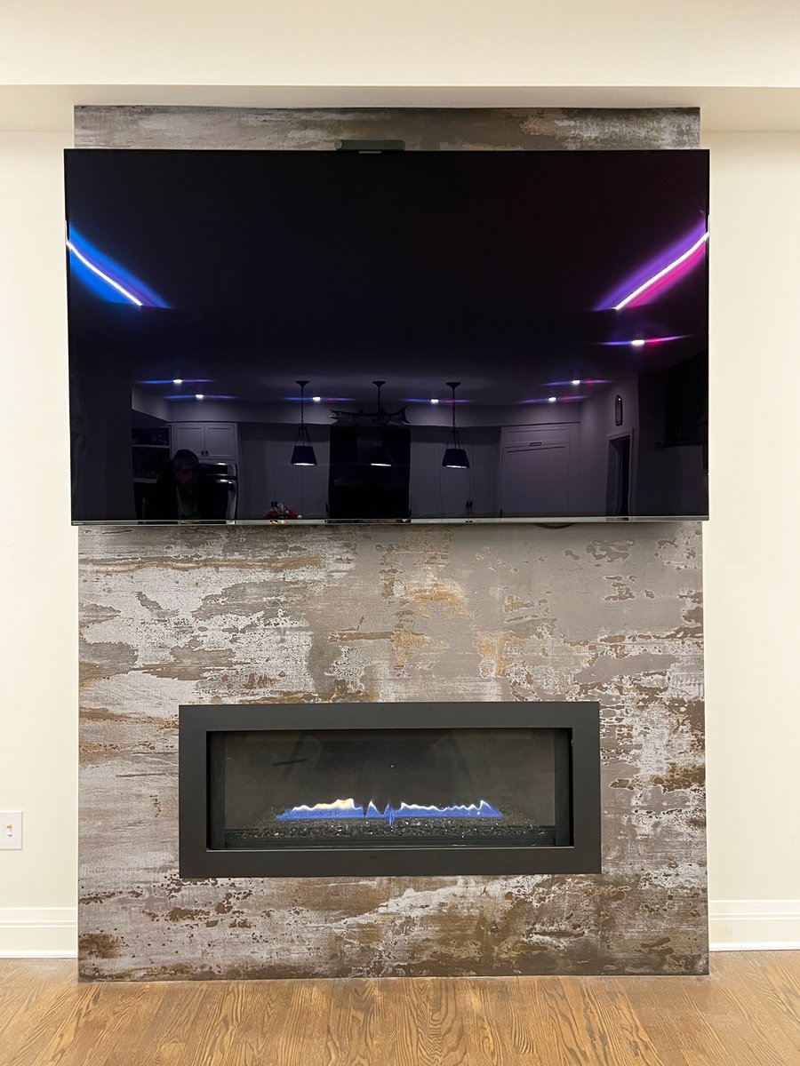CocoTile's tweet image. Dekton Trilium Fireplace Surround #cocotile