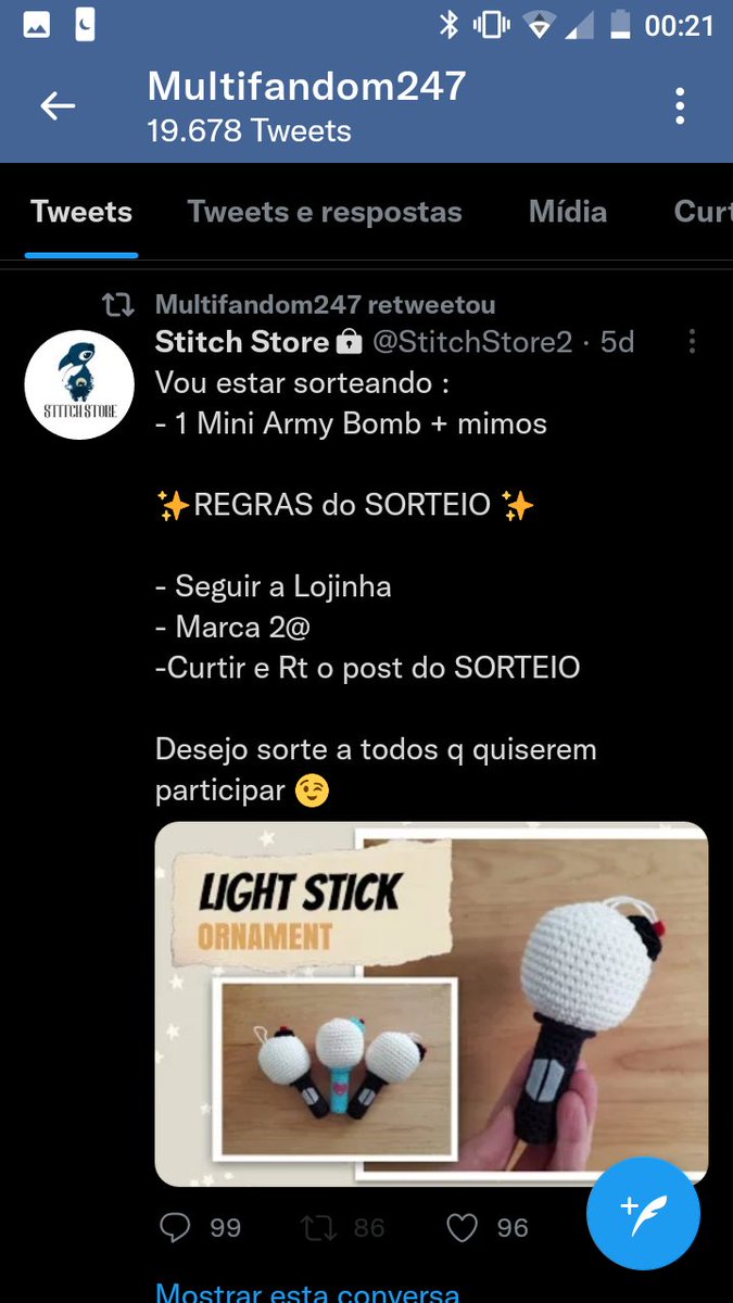 StitchStore2's tweet image. O site travou , mas eu consegui do msm jeito 🤠

A ganhadora do Re-sorteio é a @AjFrauxe !!!
Parabéns 🎉🎉🎉 1hr pra chamar na DM 😘