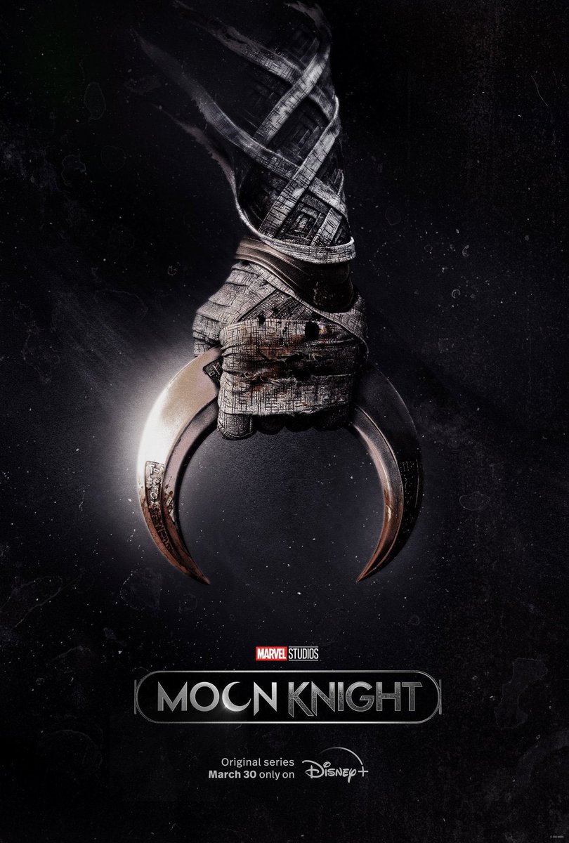 moviesmusic_th_'s tweet photo. วันนี้ Marvel ปล่อยทั้งโปสเตอร์และเทรลเลอร์แรกของซีรีส์ Moon Knight และความเจ๋งก็คือวันที่ 17 มกรา (ตามเวลาอเมริกา) เป็นคืนพระจันทร์เต็มดวงคืนแรกของปี 2022 ค่ะ ซีรีส์จะลง Disney+ วันที่ 30 มีนานี้ 🌕🌙 https://t.co/d2zkw2gBoJ