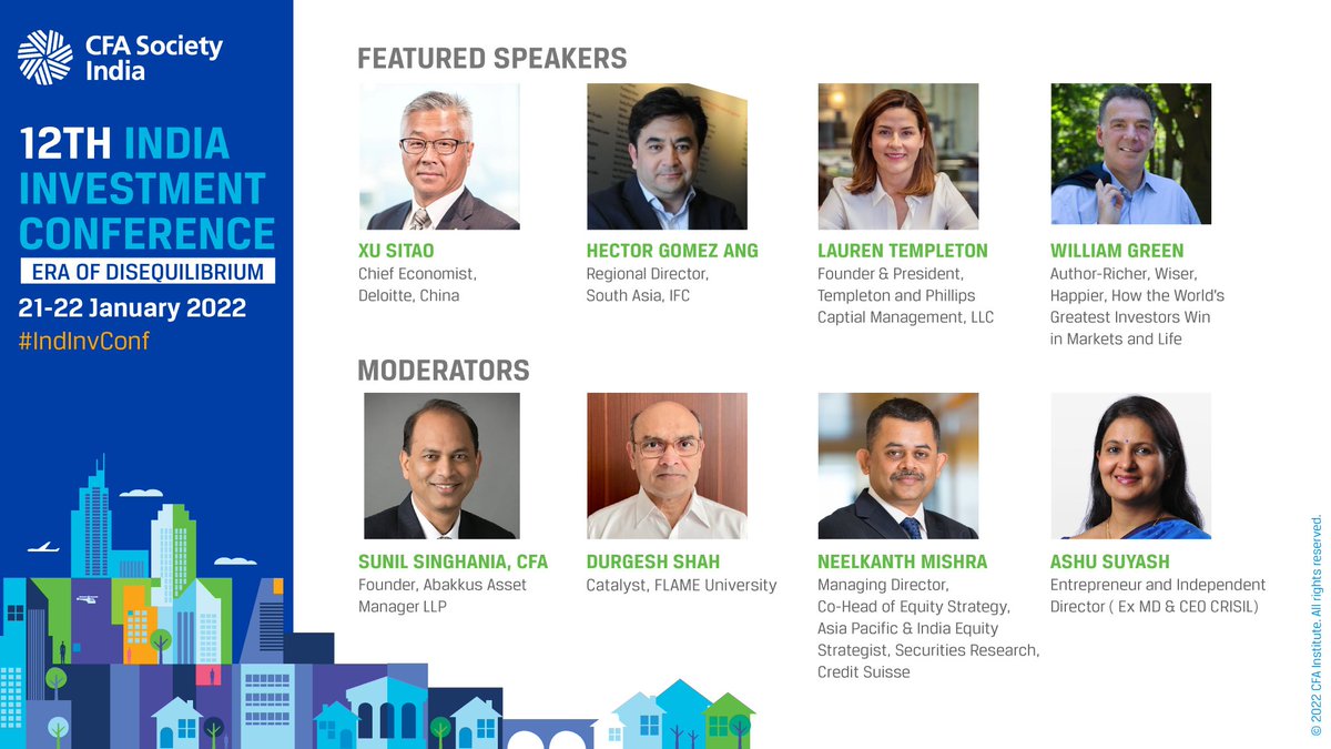 AnilGhelani's tweet photo. Some great #Knowledge sessions this week - best way to analyse markets at start the new year.
Power Packed sessions!!
☆ Speakers who are not very commonly visible in public events
👇
https://t.co/t5pRSjRuPD
@CFASocietyIndia #IndiaInvConf https://t.co/0VneIsOntz
