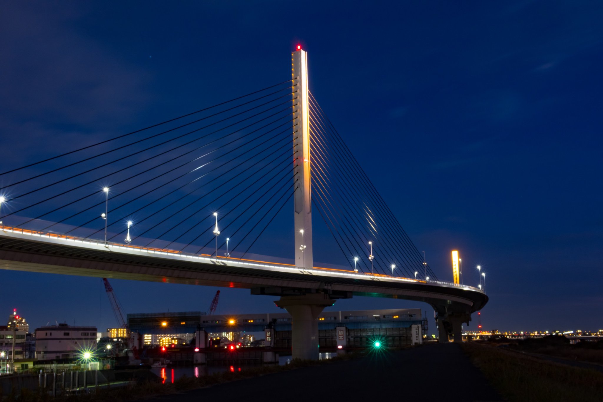 Twitter এ ひで猫 かつしかハープ橋 橋 夜景 T Co Xsj9hlywi7 ট ইট র