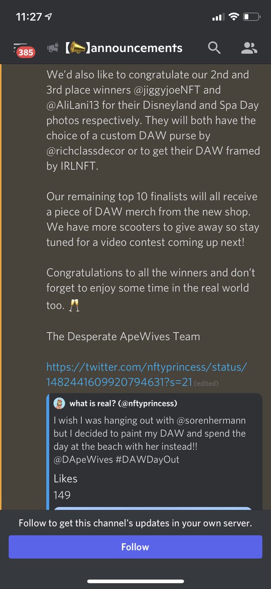 nftyprincess's tweet photo. OMG I WON AN ART CONTEST!!! THANK YOU DAW!!! ☀️🛴✨🎨@DApeWives #DAWDayOut #justDAWit #Inokim #CustomScooter https://t.co/samhzJVbLE
