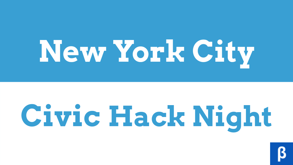 BetaNYC's tweet photo. 🥳#NYC Civic Hack Nights are back! 📅 This month, join us for exciting presentations from @jehiah @sarah_june42 @DevinBalkind @ctbarna &amp; @elliefry to demystify technology, data &amp; design. 👀 Visit < https://t.co/pUyktDOeQa > for more info &amp; to register! https://t.co/QX2Gb5hcnM