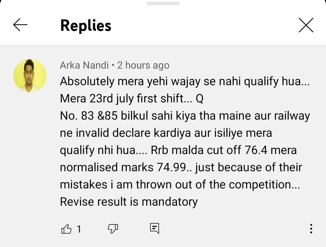 mr_avi7717's tweet photo. In case of invalid questions I said to RRB Railway Minister @AshwiniVaishnaw please give marks for Ignored question whereas question is correct but railway said invalid by this reason students can disqualify. 
There is big scam in NTPC RESULT. 
#RRBNTPC_1student_1result. https://t.co/e3LcZqhzzH