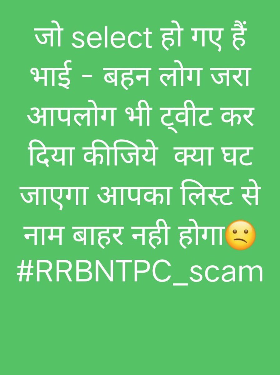 nidhipandit121's tweet image. We are trending no 2 at 9.15 am #RRBNTPC_1student_1result

#RRBNTPC_1student_1result