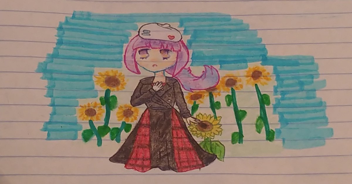 ChanekeSimp's tweet image. Megumin, a girl from a dream~
#sunflower #myart #drawing