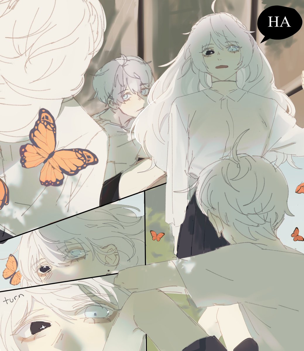 「Me pushing my love for edgy piercing on to my ocs Bc I #39 m s」𓇋の漫画