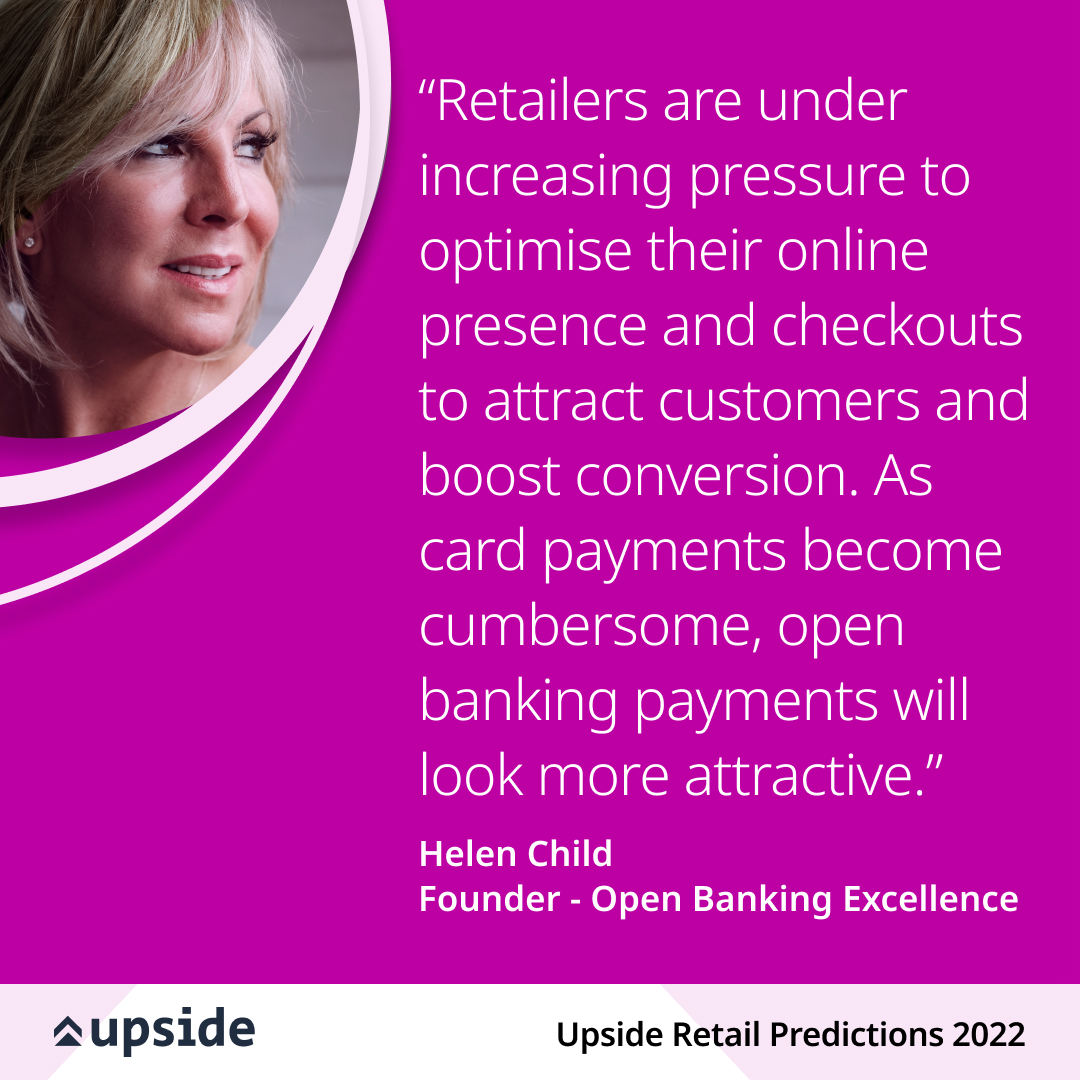 An optimised presence both online and in-store can help to boost conversion rates. 

Read Helen’s prediction in our latest report, ‘Retail Predictions for 2022’.

hubs.li/Q011MD4c0

#retail #loyalty #customerexperience #openbanking #data #insights #economy