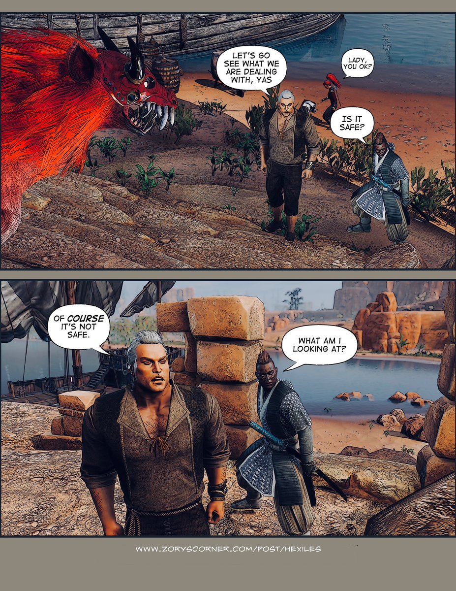 Jezori's tweet photo. #hexiles #conanexiles #madewithcomicdraw #virtualphotography #comics #shotwithgeforce #comic #artwork #fantasy #illustration #digitalart #gaming #virtualphotographer #funny #videogame #art #comicbookart #comicbookartist #3dart https://t.co/MijWxPHgRa