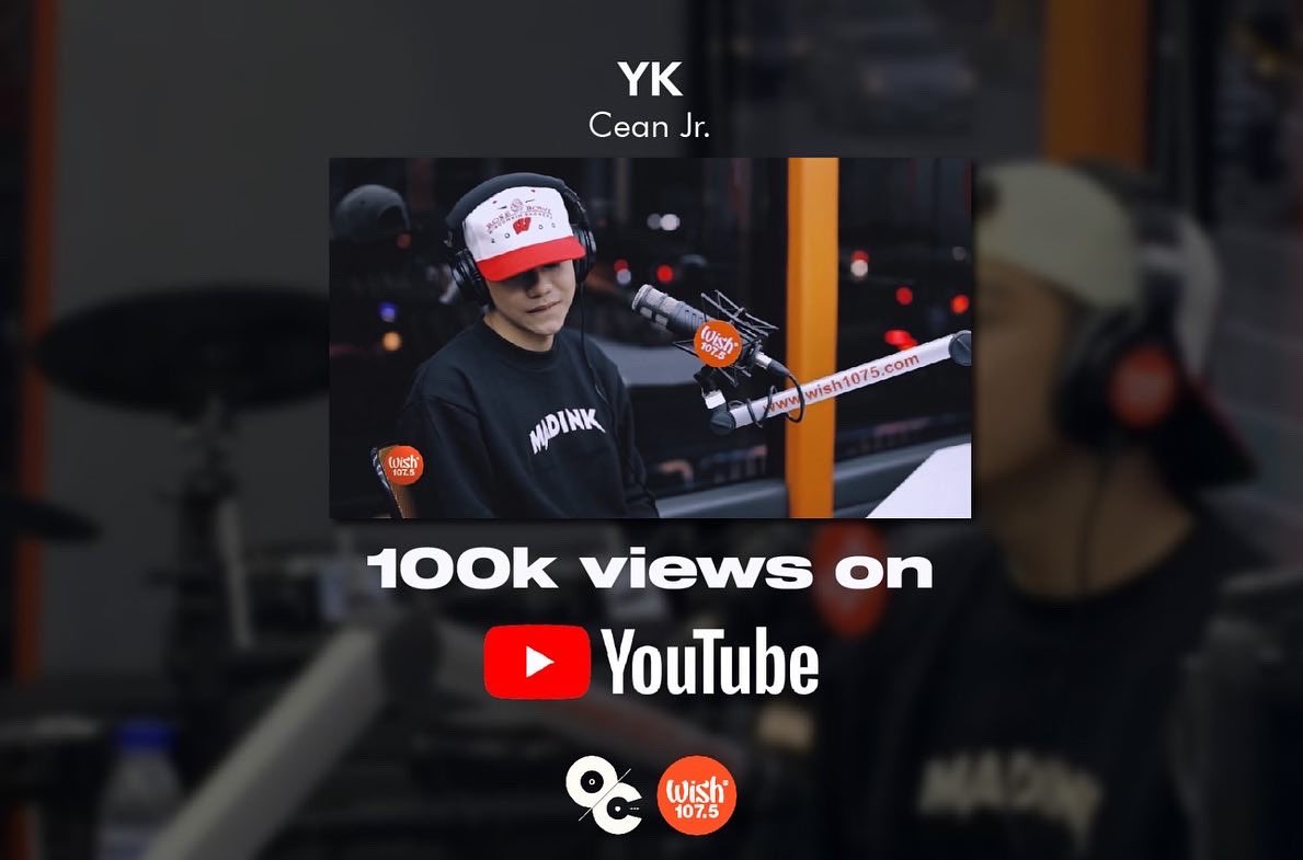 OCRecordsPH's tweet photo. YK Wishclusive performance by @ceanjunior now has over 100k views on Youtube! 💯👌🏼
🔗https://t.co/jhq5PrxdOq
@wish1075
#CeanJr #YK #OCRecords #AdjustYourFrequency https://t.co/QHcm3TeFLz
