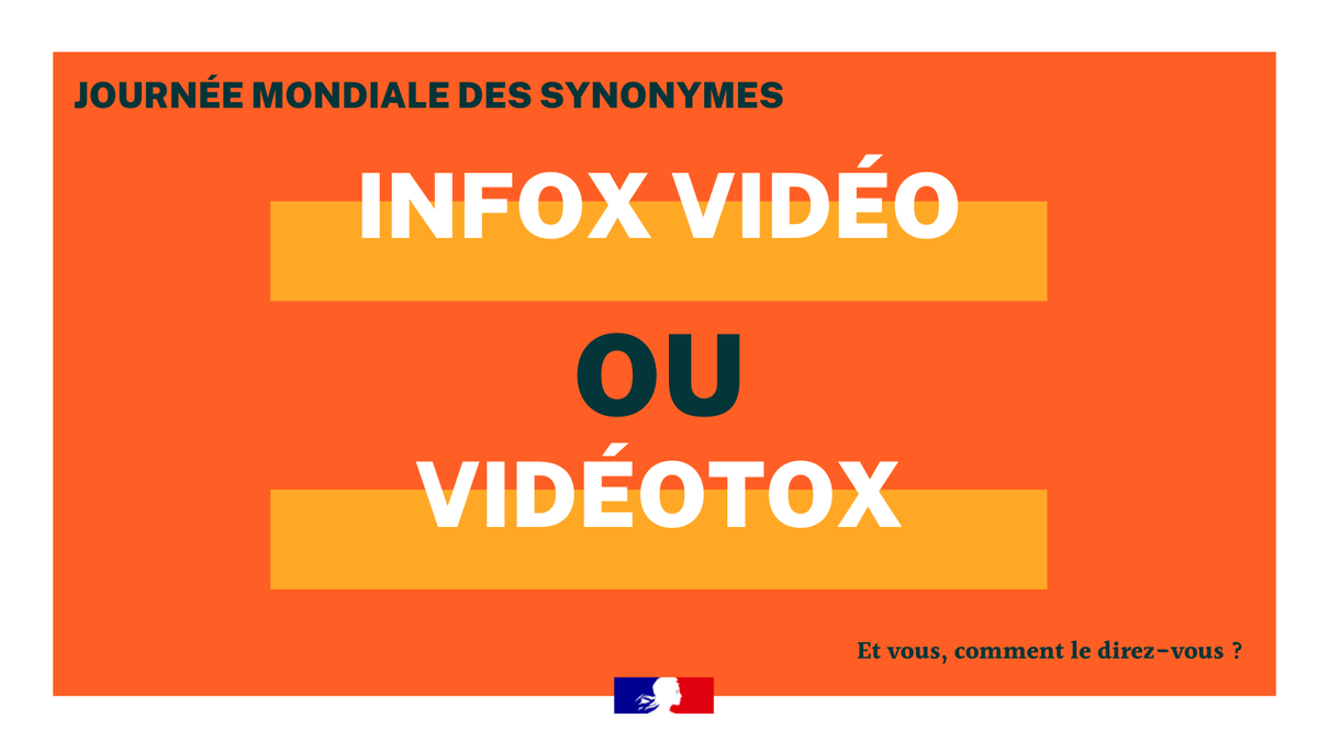 languesFR's tweet photo. C'est la journée mondiale des #synonymes : découvrez ceux des termes suivants et utilisez votre appellation préférée !
compte de mobilité https://t.co/twPuD2PF7T
dameuse https://t.co/tmYL4q3vFY
film biographique https://t.co/IT58huakw9
infox vidéo https://t.co/EhhZr6QvyQ https://t.co/TNyhkfLiYX