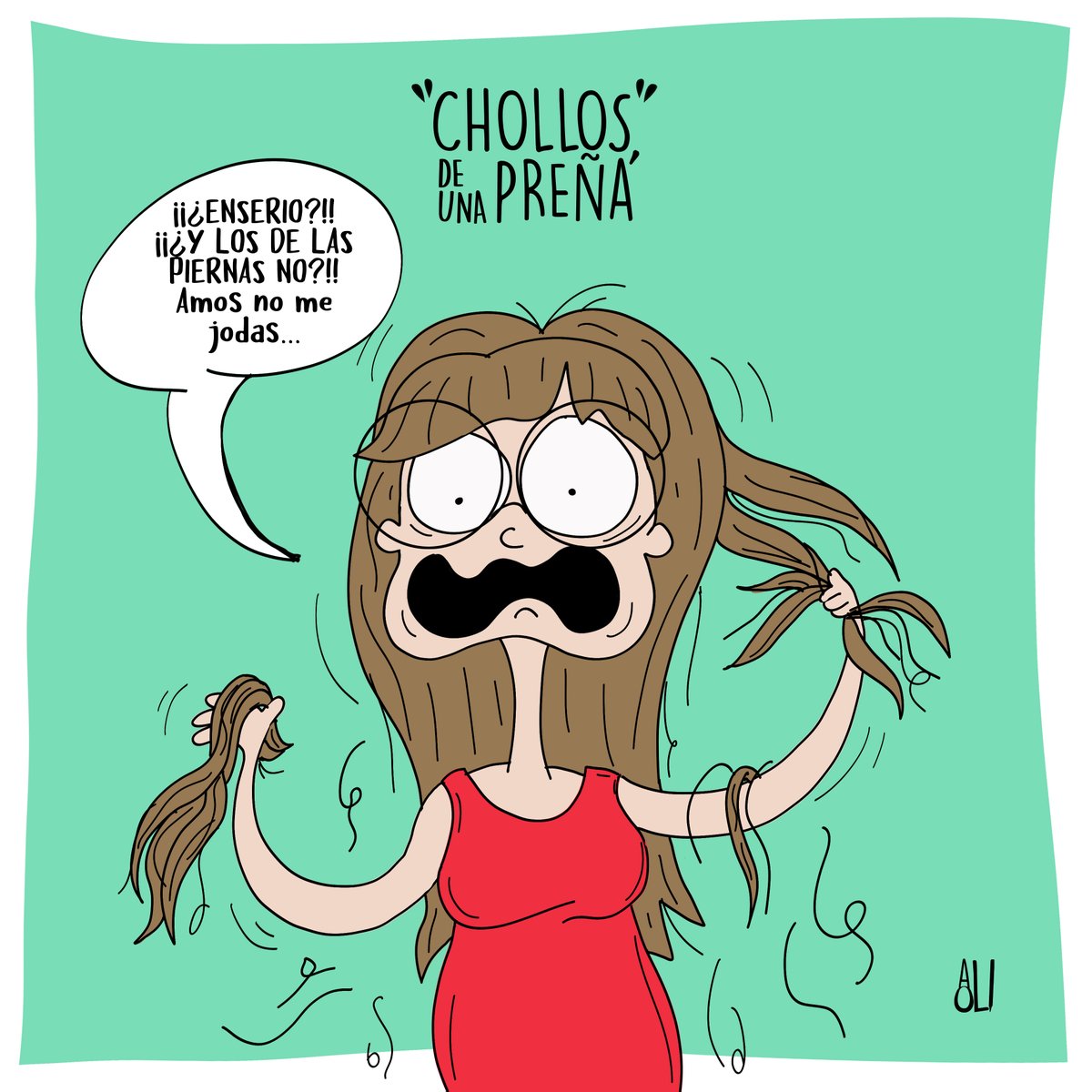 AlioliEstudio's tweet photo. Otro chollazo del post-parto, se te cae el pelo!!!! Y sólo del cabello!! Súper guay😊
#embarazo #ComicArt #humor #maternidad #Padres https://t.co/pGDKTsjBFv