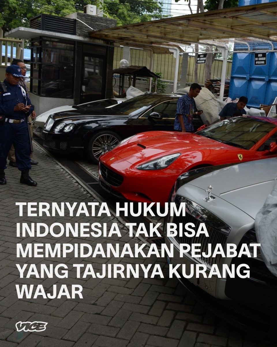 VICE_ID's tweet photo. Banyak menteri gajinya tak sebesar direksi swasta, tapi aset di LHKPN melonjak drastis selama menjabat. Di konvensi PBB, hal itu harusnya bisa disidik. Sayang, hukum buatan DPR malah lembek. https://t.co/Bxe4fsddjK https://t.co/s5B7WKZIzz