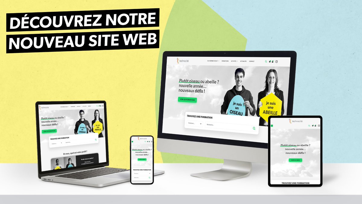 📢🆕Technocité lance son nouveau site et se décline maintenant en 2 labels : Techno𝐁𝐄𝐄𝐒 &amp; Techno𝐁𝐈𝐑𝐃𝐒! Plutôt 𝐚𝐛𝐞𝐢𝐥𝐥𝐞 ou 𝐨𝐢𝐬𝐞𝐚𝐮? 👉 Faites le quizz, découvrez votre profil et prenez votre envol dans l'ère digitale : technocite.be

🅑 what you want.